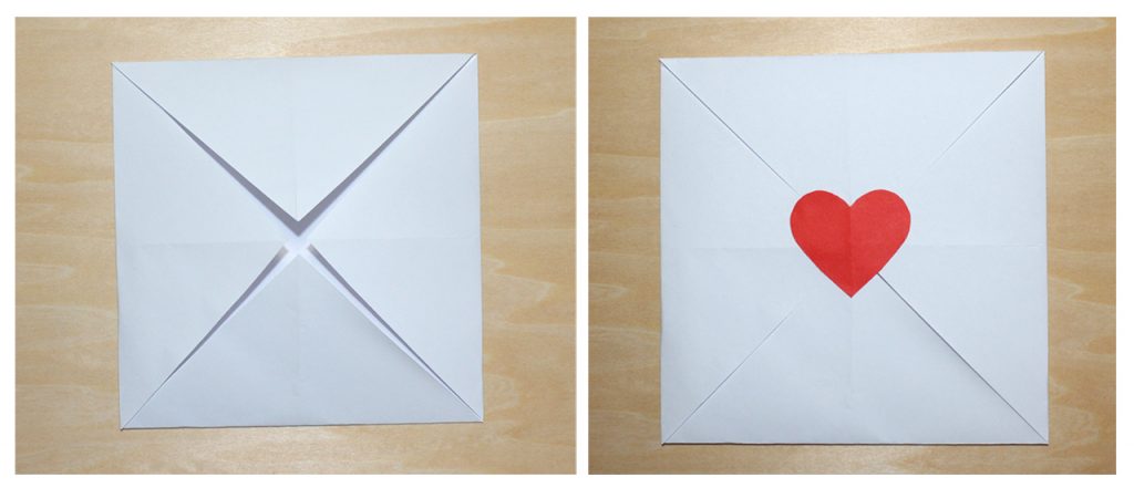 Variante 3 fertigen Umschlag zusammenkleben