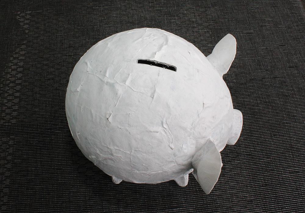 Sparschwein basteln Münzschlitz